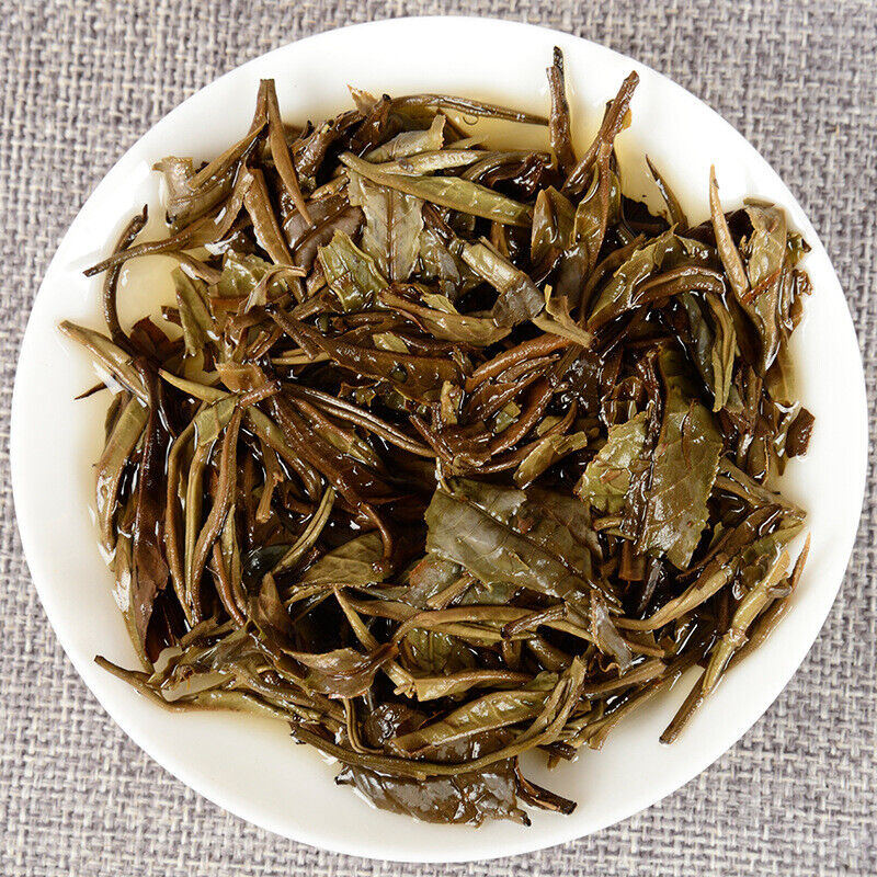 Yunnan Moonlight White Ball Nectar Fragrance Raw Puer Tea Yue Guan Bai Long Zhu