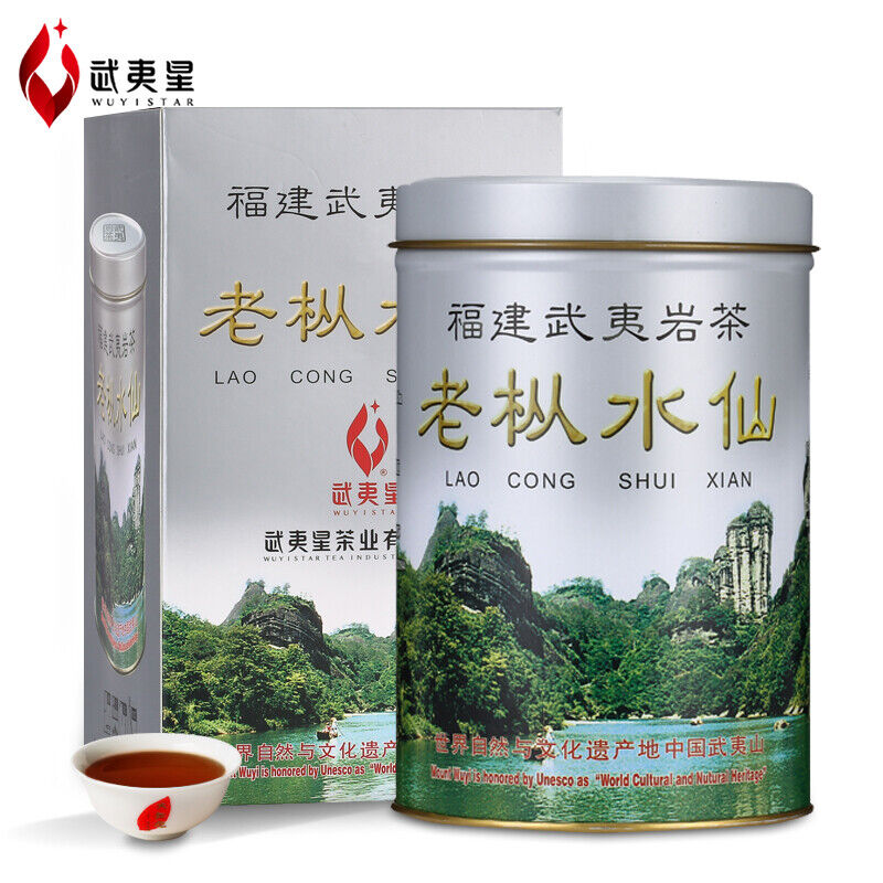HelloYoung Wuyi Star Fujian Lao Cong Shui Xian Oolong Tea Shuixian WUYI YANCHA 125g Tin Main image