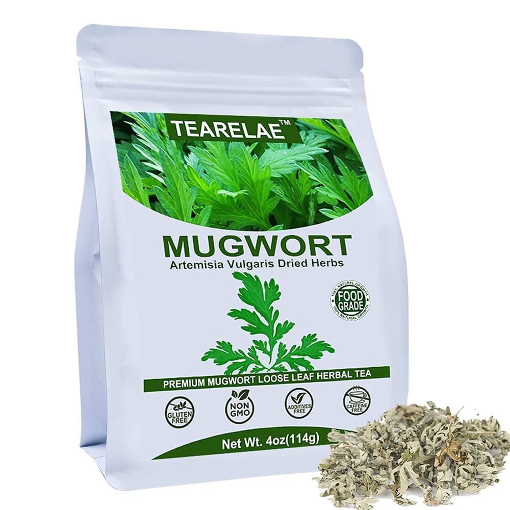 HelloYoung TEARELAE Mugwort Herb Dried Leaves Mugwort Tea - Non-GMO Herbs 114g