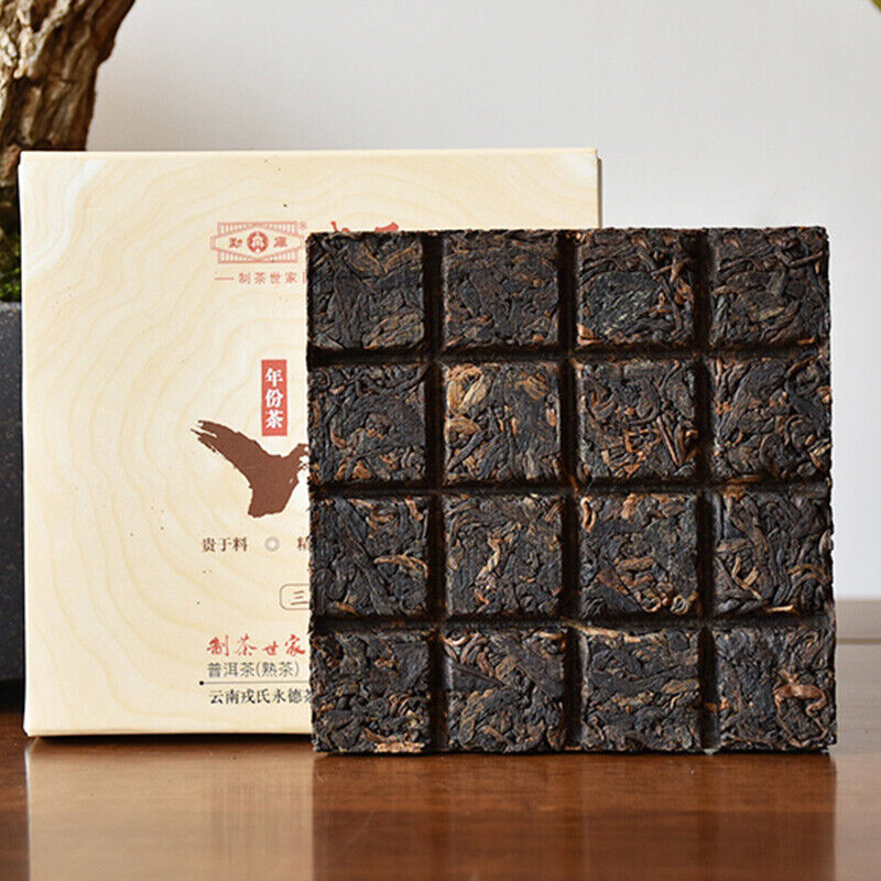 Mengku Rongshi Mu Ye Chun 3 Years Aged Pu'er Puer Ripe Pu-erh Tea Brick 60g Main image