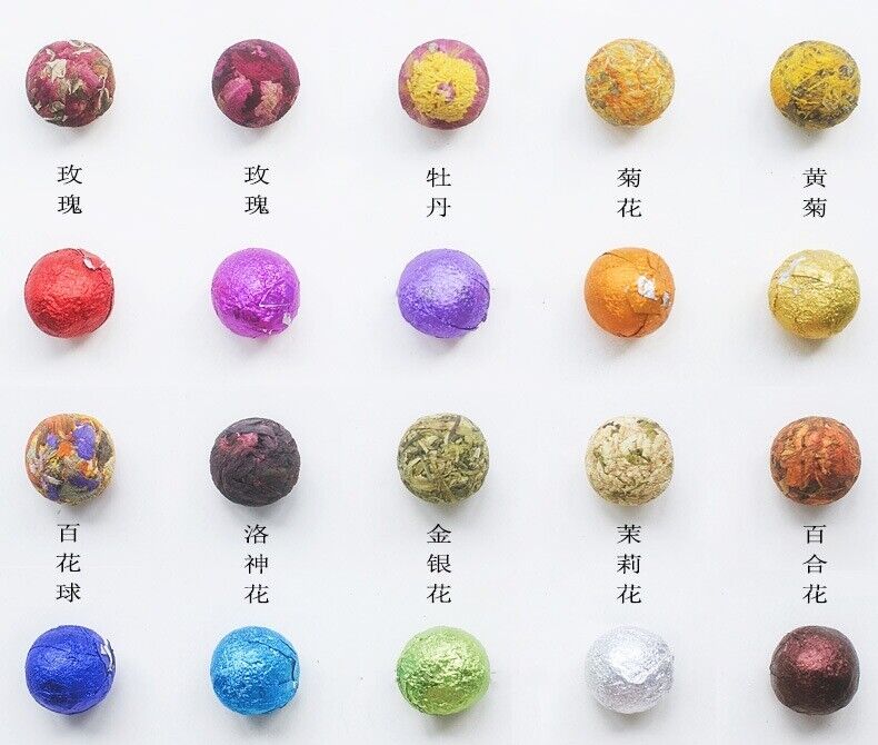 HelloYoung Handmade 10 Kinds Chinese Mix Blooming Tea Balls Flowers Flowering Tea Buds 500g