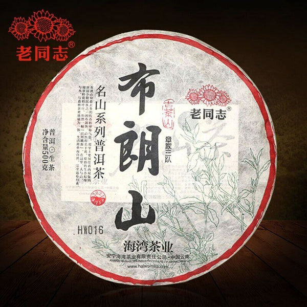 HelloYoung Haiwan Zhang Jia San Dui Raw Puer Tea Bulang Mountain Sheng Puerh 500g