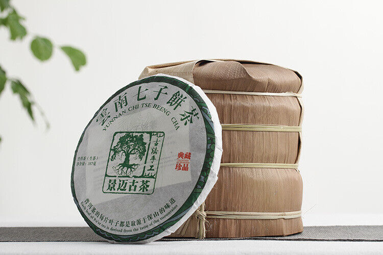 357g Pu'er Tea Jingmai Ancient Tea Raw Cakes Dry Storage Tea Yunnan Seven Cakes Main image