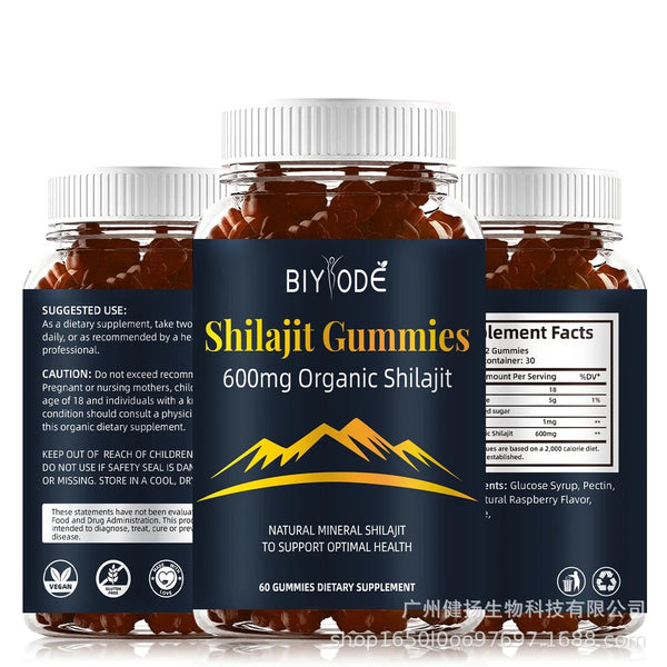 Pure Himalayan Shilajit, 60 gummies, natural fulvic acid
