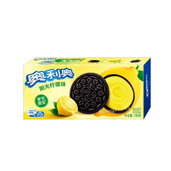194g Oreo Lemon Taste Sandwich Biscuit Cookies Casual Snacks 奥利奥阳光柠檬味/原味