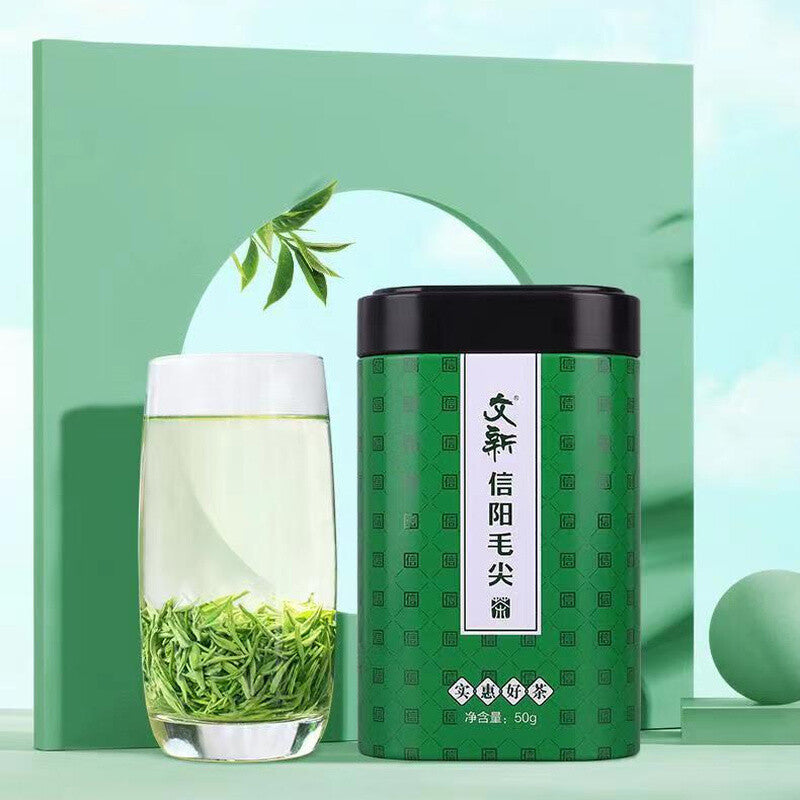 50g Xinyang Maojian Green Tea Fresh Buds Green Tea Can Package Loose Leaf Tea Secondary image