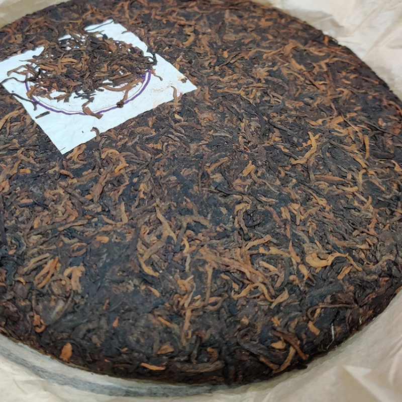 357g Yunnan Ripe Pu-erh Tea Bulangchun Puerh Cooked Tea Cake Chinese Pu'er Tea Secondary image