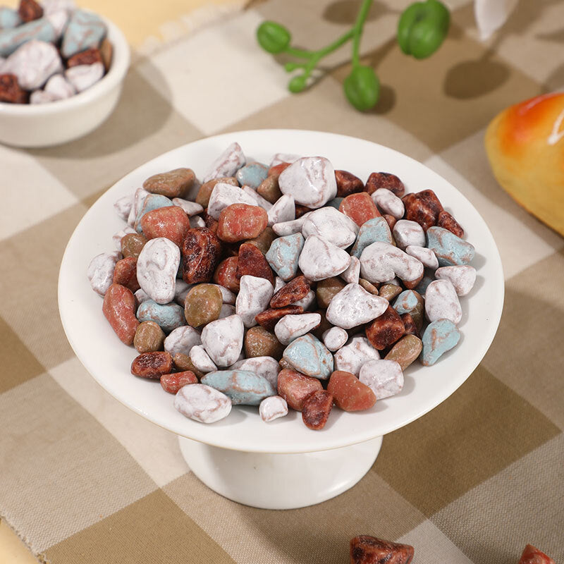 15g*10bags Little Stone Candy Nostalgic Snacks Chocolate Flavored Milk Candy 石头糖 Secondary image