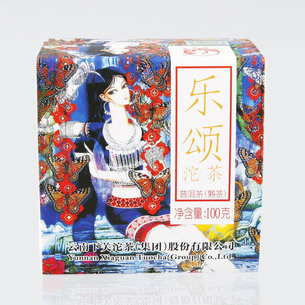 HelloYoung Le Song * XiaGuan Tuocha Yunnan Puer Ripe Tea Shu Pu-erh Pu'er Boxed 100g