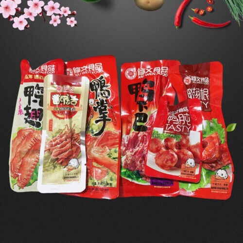480g Food Snack Vacuum-packed Duck Tongue 中年小鸭舌-