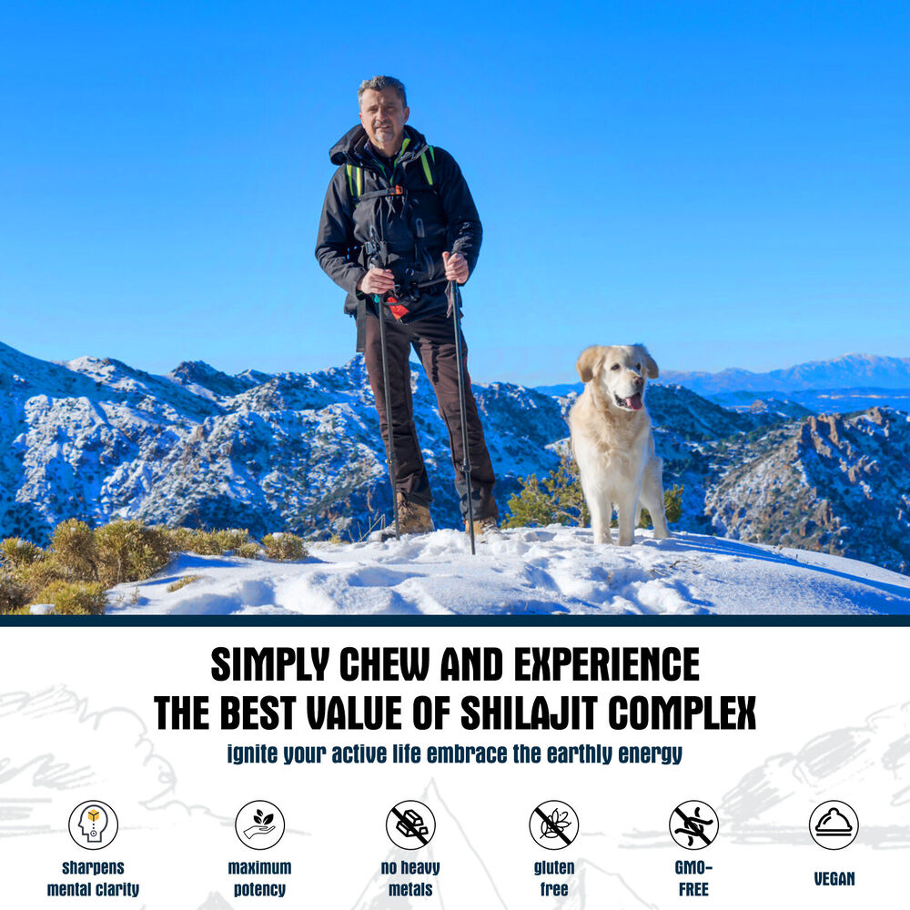 Stress Relief Himalayan Shilajit Gummies,Organic,Extremely Potent,Boost Energy,