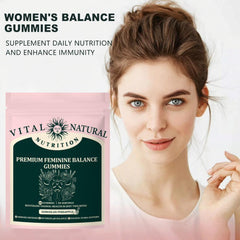 Premium Feminine Balance Gummies - for Women’s Health & Wellness 60 Gummies'