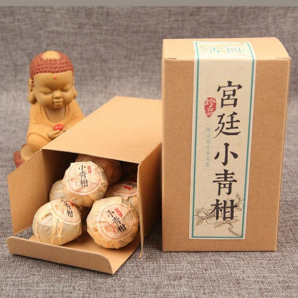 HelloYoung Chinese XinHui "Chen Pi" Tangerine Peel Ripe Puer Tea "Gong Ting 100g/box