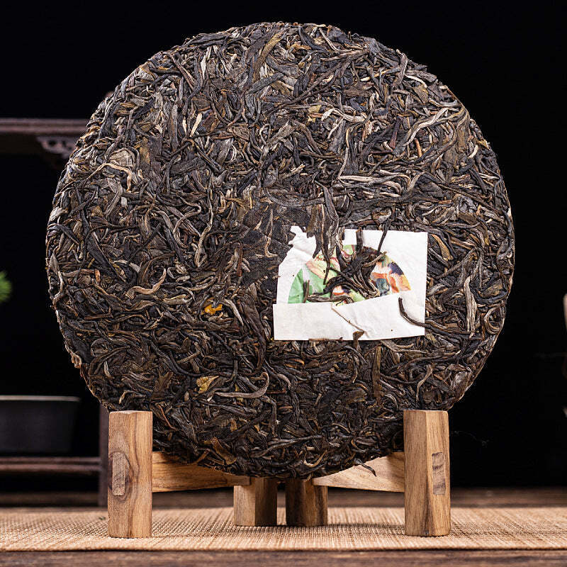 357g Bulang Spring Tea Big Tree Raw Puerh Tea Cake Yunnan Pu-erh Tea Benefits