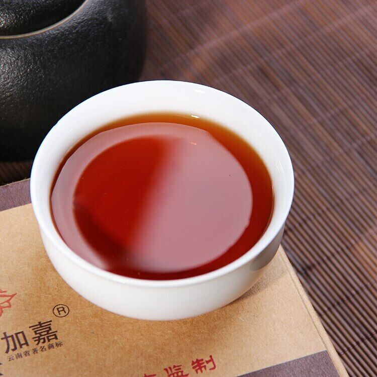 HelloYoung Old Comrade Ripe Puer Tea Brick 250g Haiwan Jiajia Shu Puer Tea