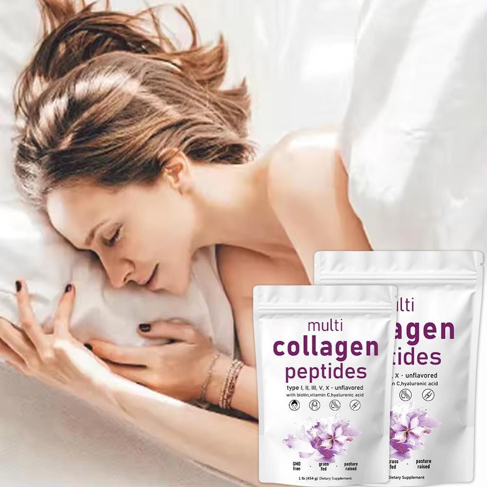 Multi Collagen Peptides Powder Hydrolyzed Protein Peptides (Type I,II,III,V,X)
