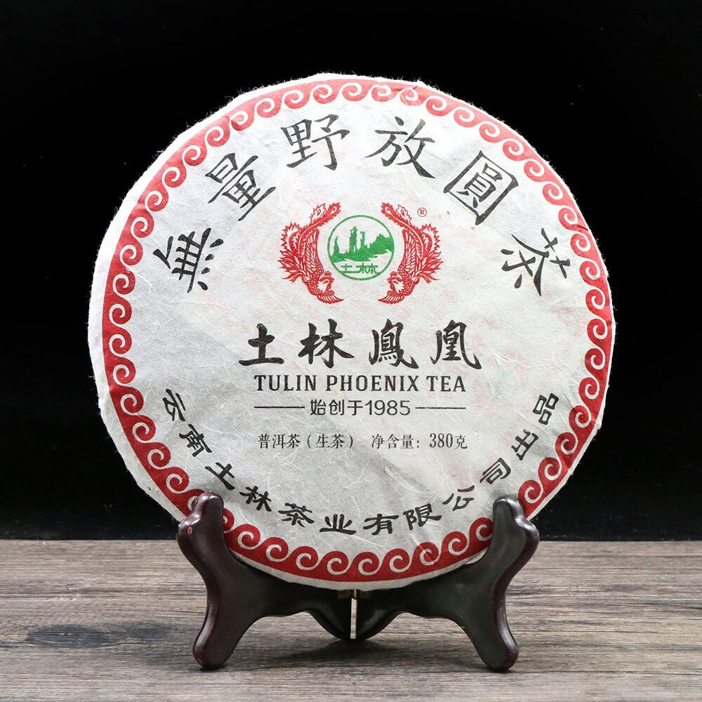 TemuTea 380g Natural Wild Tree Raw Puerh Tea TuLin Phoenix Raw Puer Tea