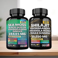 Sea Moss & Shilajit Power Combo Regulates blood sugar and blood pressure