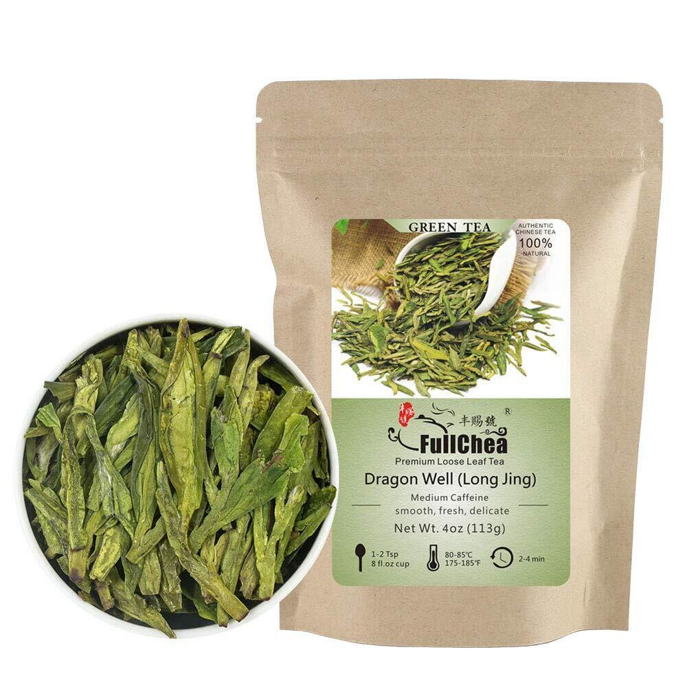HelloYoung FullChea Longjing Tea Dragonwell Green Tea First Grade 113g Main image