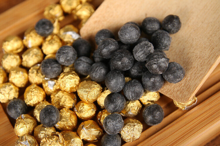 HelloYoung Yunnan Puer Tea CHA GAO Shu Puer Resin Tea Balls Shape Paste Ripe Puerth Cream