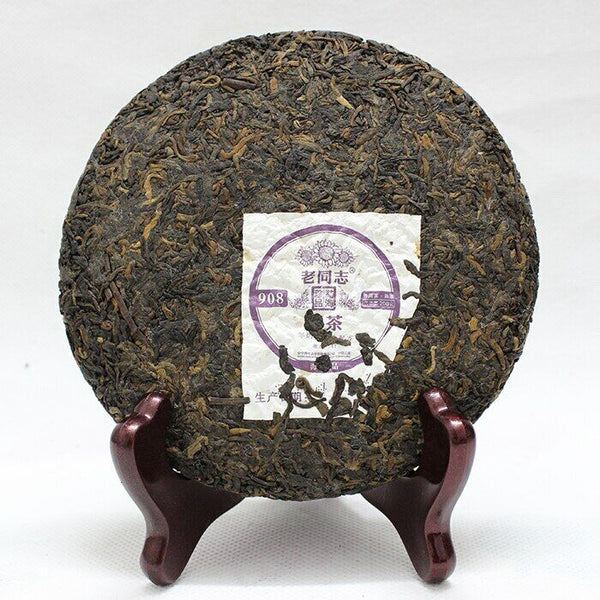 HelloYoung yr Haiwan Old Comrade Ripe Puer Tea Laotongzhi 908 Batch 141 Shu Puer 200g