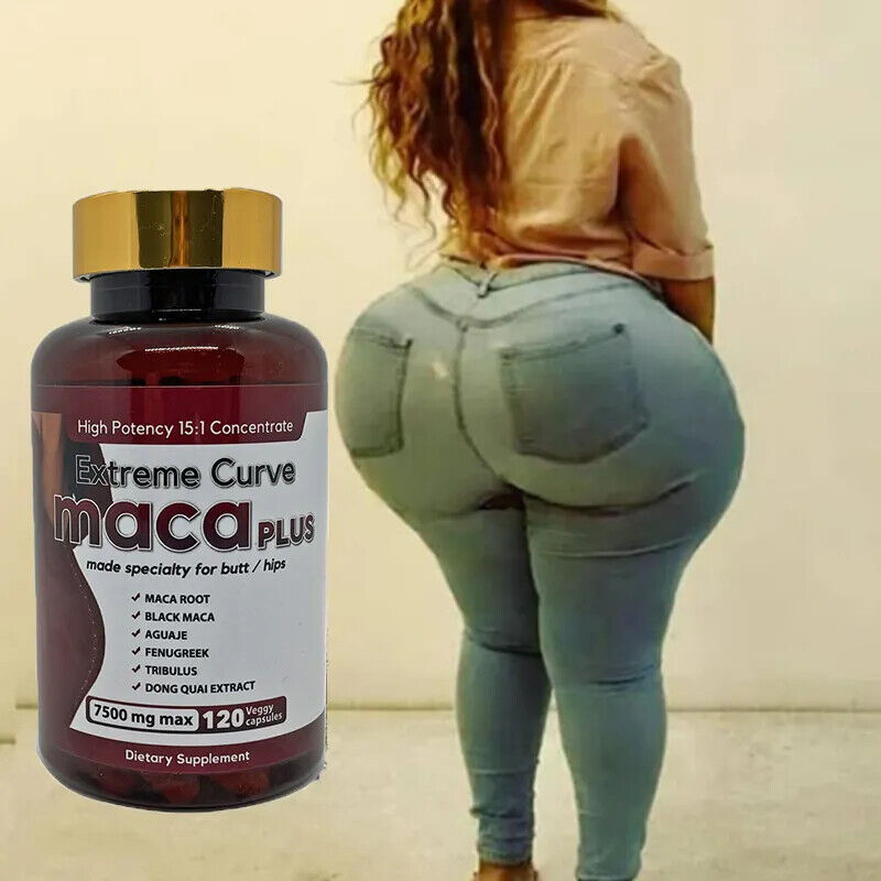 Premium Natural Supplement Maca Buttock Pills - Enhance Curves & Shape 1 Bottle