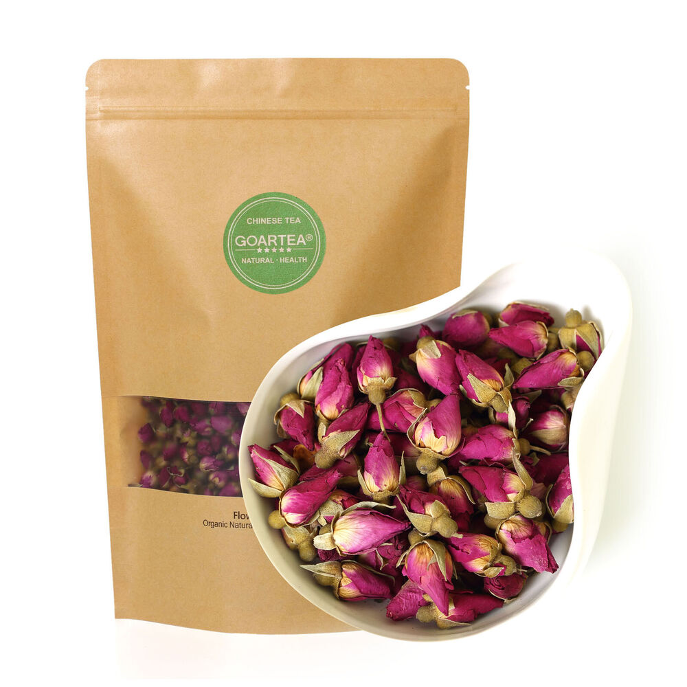 HelloYoung HELLOYOUNG Natural Red Rose Bud Dried Edible Petal Flower Flora Herbal Tea Main image