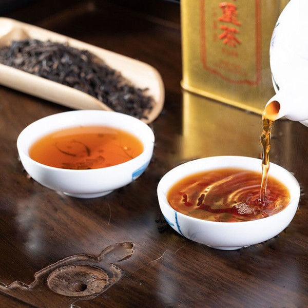 HelloYoung CHINATEA Brand Golden Can 2nd Grade Liu Bao Hei Cha Dark Tea Loose Liu Pao 150g
