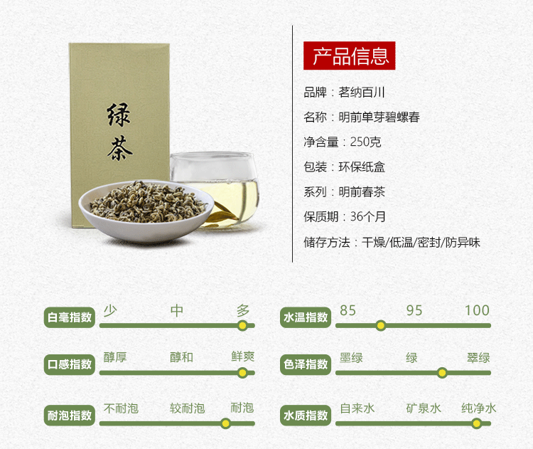 HelloYoung Yunnan Plateau Organic Supreme Bi Luo Chun Pre-Ming Snail Spring Green Tea 250g