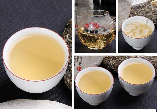 HelloYoung Yunnan Pu'er Tea Liangpin Series Haiwan Old Comrade Liangyuan Raw Cake 400g