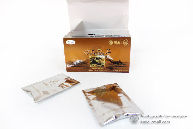 HelloYoung GONG FU SHU PU TEA XPT412 Sea Dyke XPT412 Kung Fu Pu-erh Tea Loose 70g Ripe