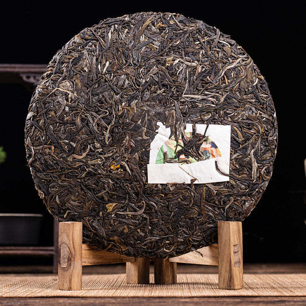 Thé de printemps Bulang grand arbre thé pu-erh cru gâteau thé Pu-erh  357g