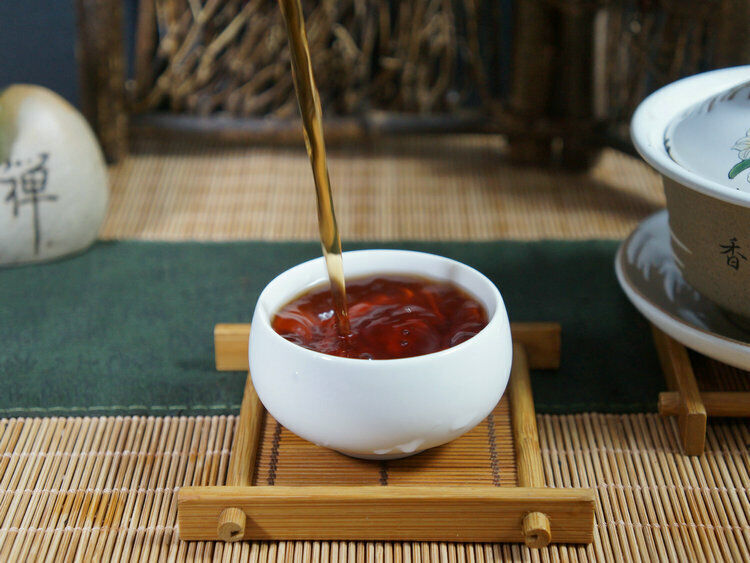 HelloYoung TeaLiu Pao Rice Brick Tea * Guangxi Aged Liubao Tea Black Tea Dark Tea 500g