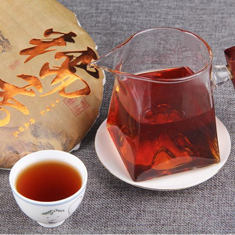 Thé Puerh cuit du Yunnan 710g riz gluant, parfum pu-erh gâteau au thé mûr Pu'er
