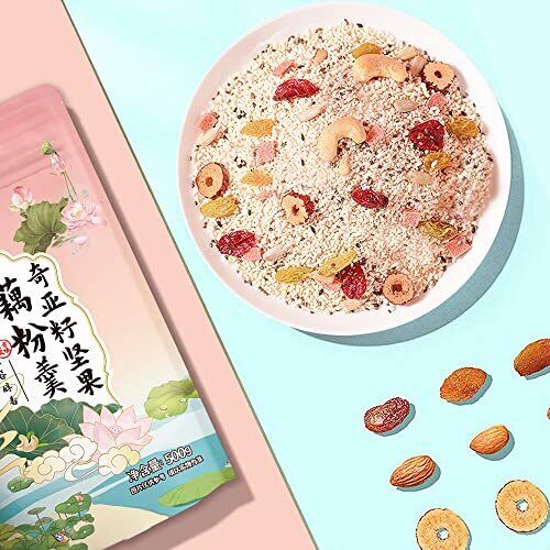 HelloYoung Nut Lotus Root Starch Soup Instant 500g/bag Chinese LIAN OU FEN GEN Breakfast