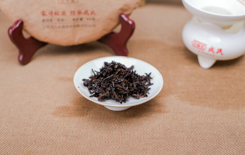 HelloYoung MENGKU Brand Mu Ye Chun Three Years Chen Pu-erh Tea Cake 400g Ripe Puer Tea