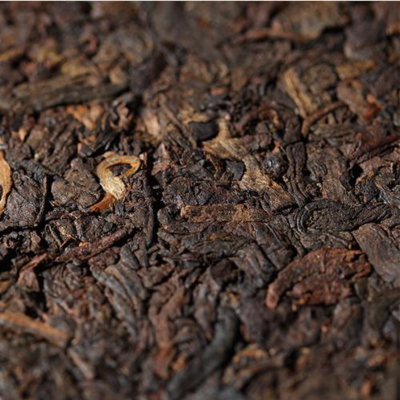 HelloYoung Tea Brick Organic Pu-erh Cooked Tea Menghai Pu'er Tea 250g Yunnan Ripe Pu-erh