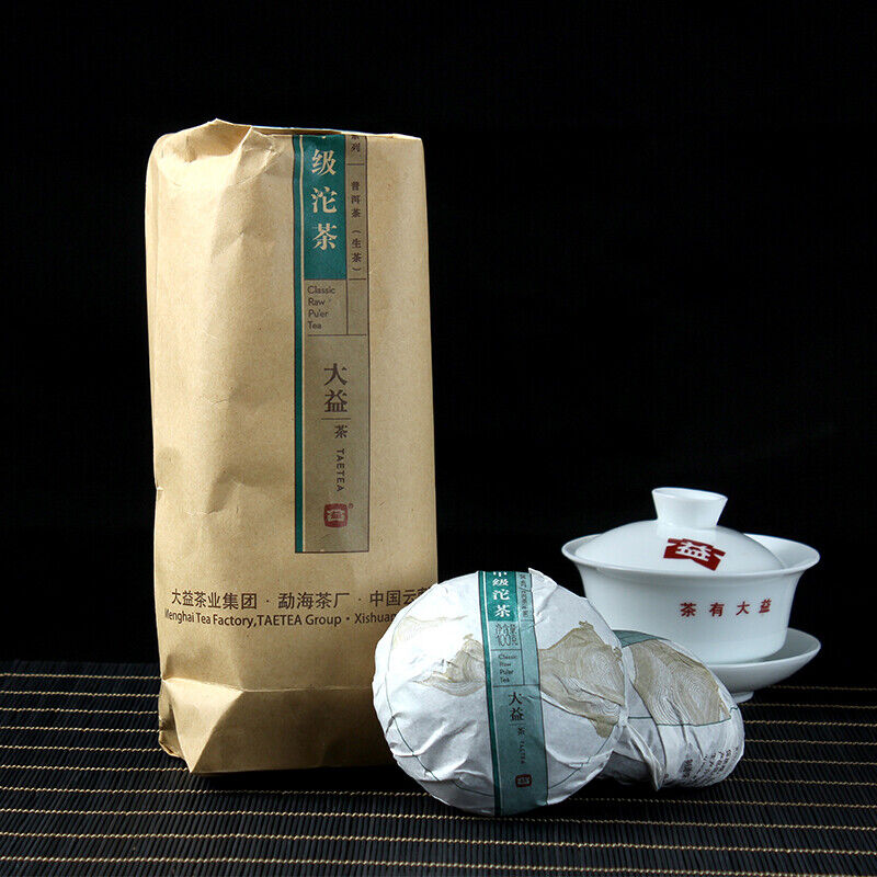 HelloYoung TAETEA Classic Raw Pu'er Tea JIAJI TUOCHA Dayi Pu-erh Puer Shen 500g 1601 Main image