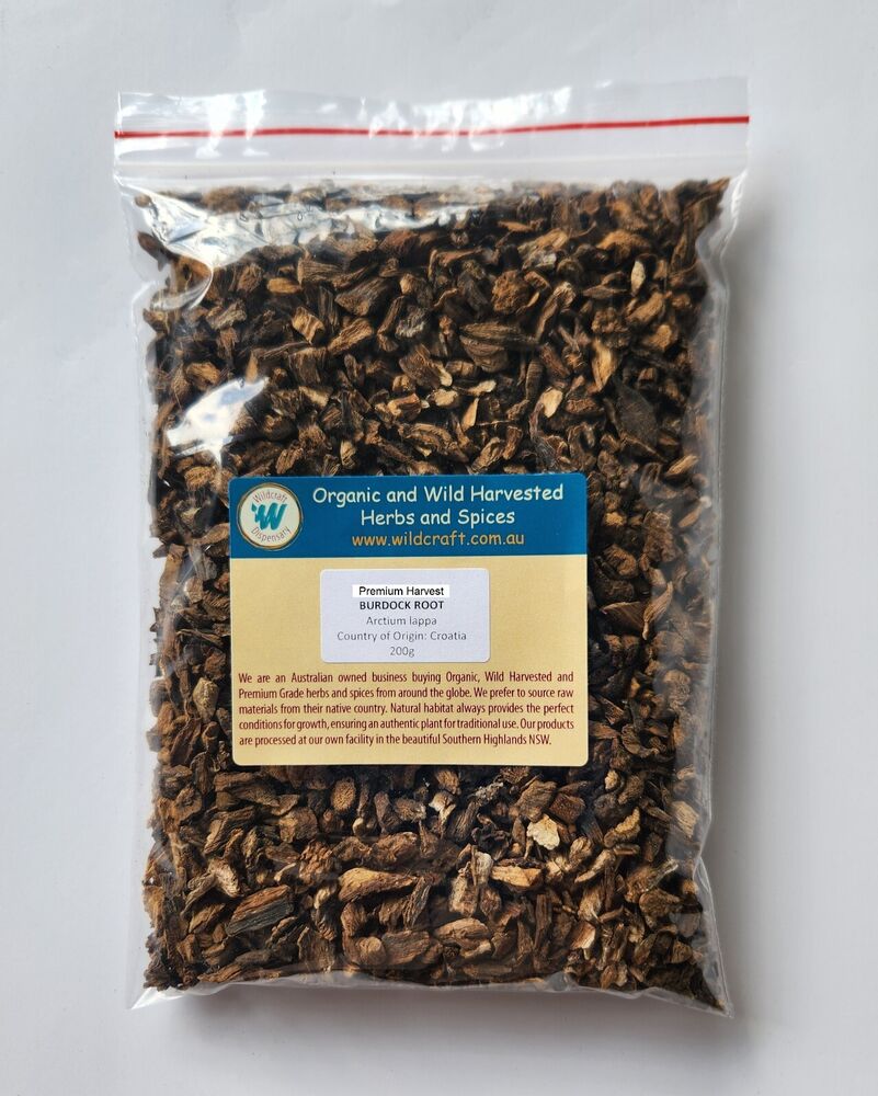 BURDOCK ROOT PREMIUM HARVEST HERBAL TEA 250g Arctium lappa Dried herb Main image