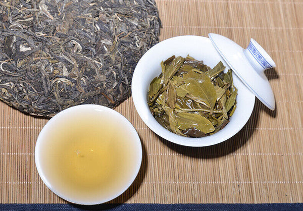 HelloYoung Yr YunNan Pu-erh Mengku YUE CHEN YUE XIANG Raw Tea Qizi Bing Puerh 357g