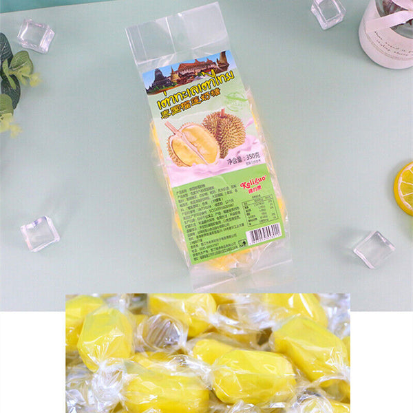 HelloYoung 350g Milk Durian Candy Fruit Soft Toffee Chewy Sweet Sweetmeats Candy Snack Food