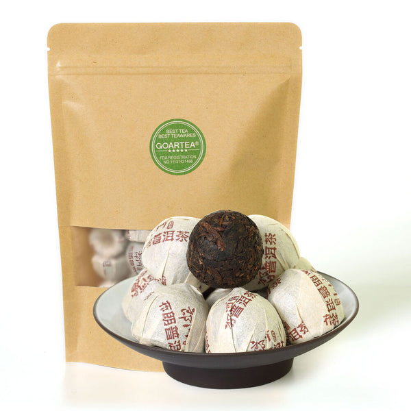 HelloYoung Supreme Yunnan Langhe Bulang Mount puer Pu Erh Puerh Tea Mini Ripe Tuo Cake