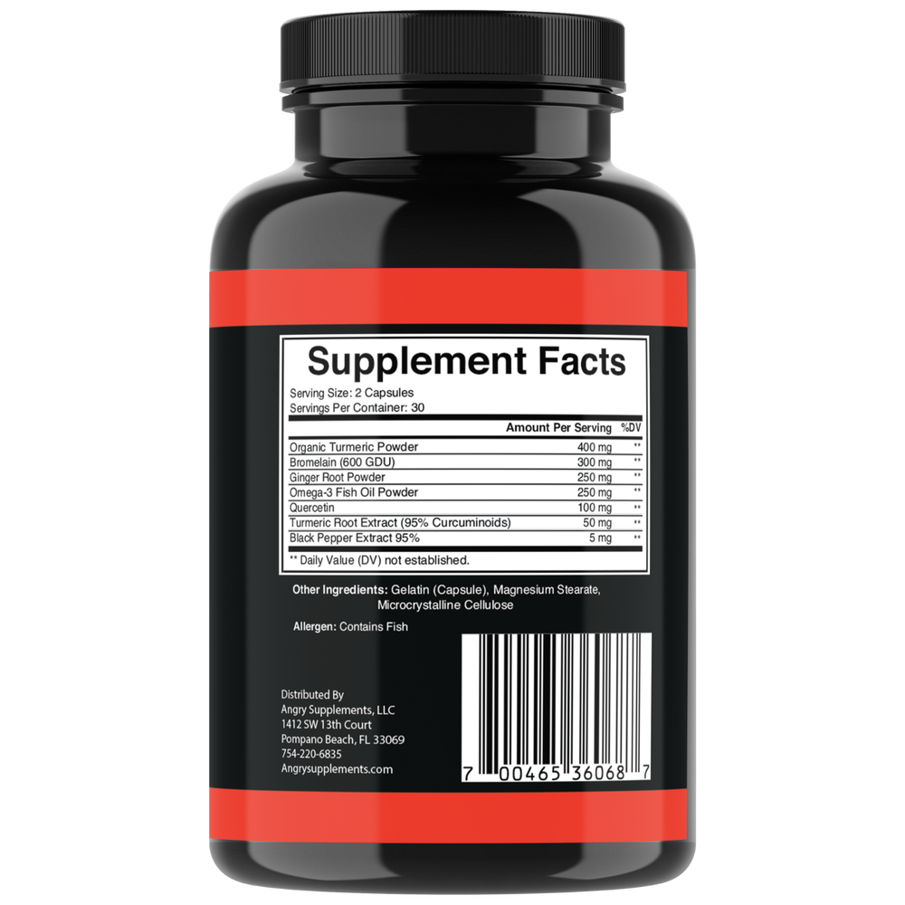 Turmeric Curcumin with Ginger + Black Pepper Joint Pain Maxx Strength Capsules