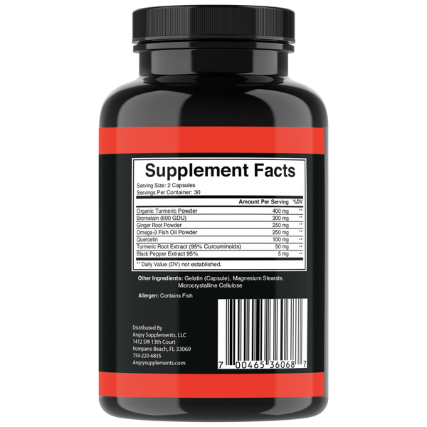 Turmeric Curcumin with Ginger + Black Pepper Joint Pain Maxx Strength Capsules