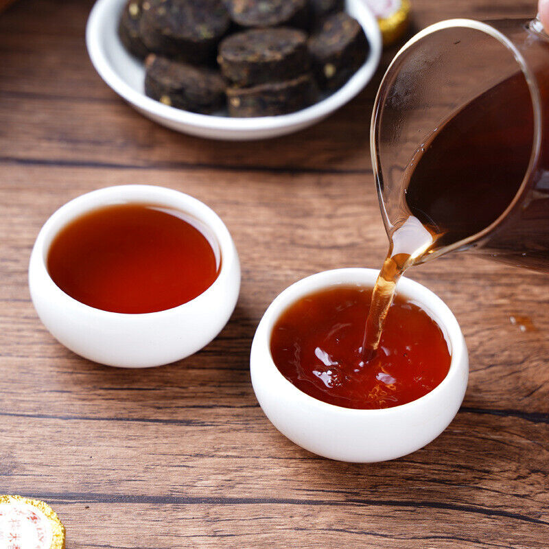 HelloYoung Ripe Puer Tea Mini Tuocha Brick tea Pu'erh Shu Yunnan Puerh sticky rice Taste
