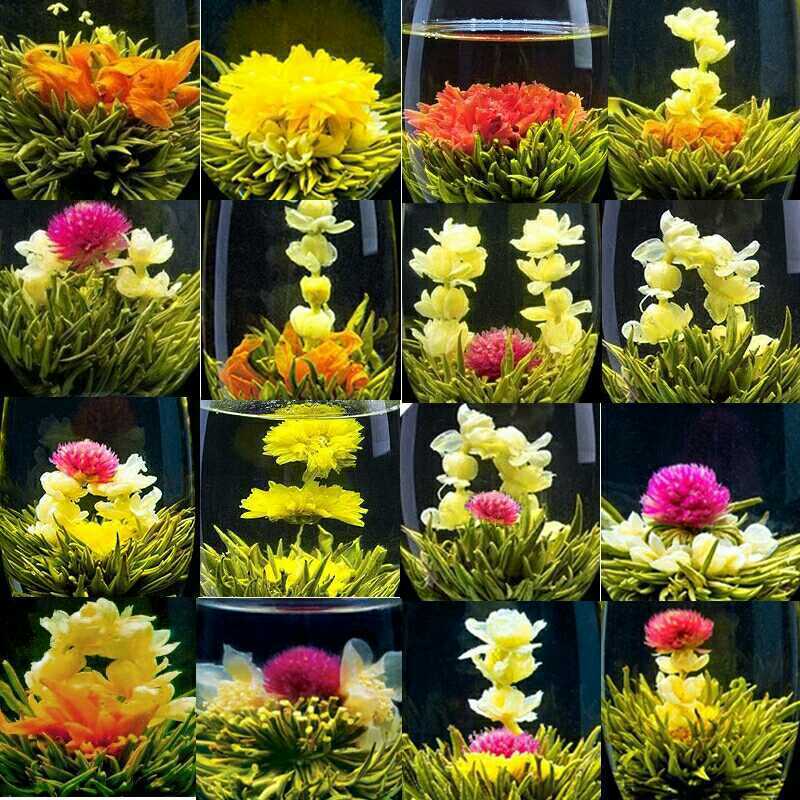 HelloYoung 16 Types Handmade Blooming Flower Tea Blooming Tea Balls Flowering Tea 130g Main image