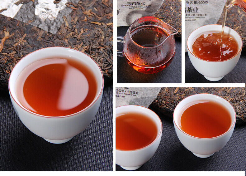 HelloYoung Yunnan Pu'er Tea Liangpin Series Haiwan Old Comrade Lianggong Ripe Tea 400g