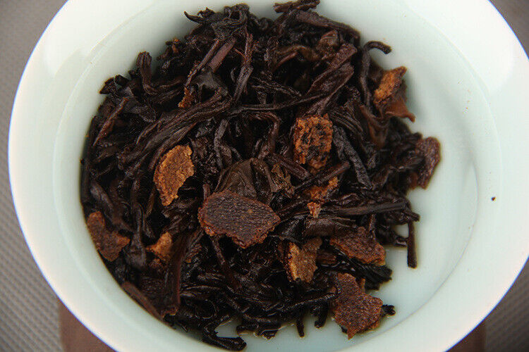 HelloYoung Xinhui Aged Chenpi Ripe Puer Tea Orange Skin Puerh Pu'er Loose Tea PEI YU 312