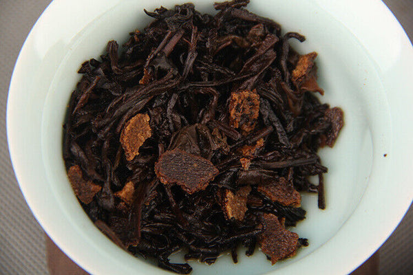 HelloYoung Xinhui Aged Chenpi Ripe Puer Tea Orange Skin Puerh Pu'er Loose Tea PEI YU 312