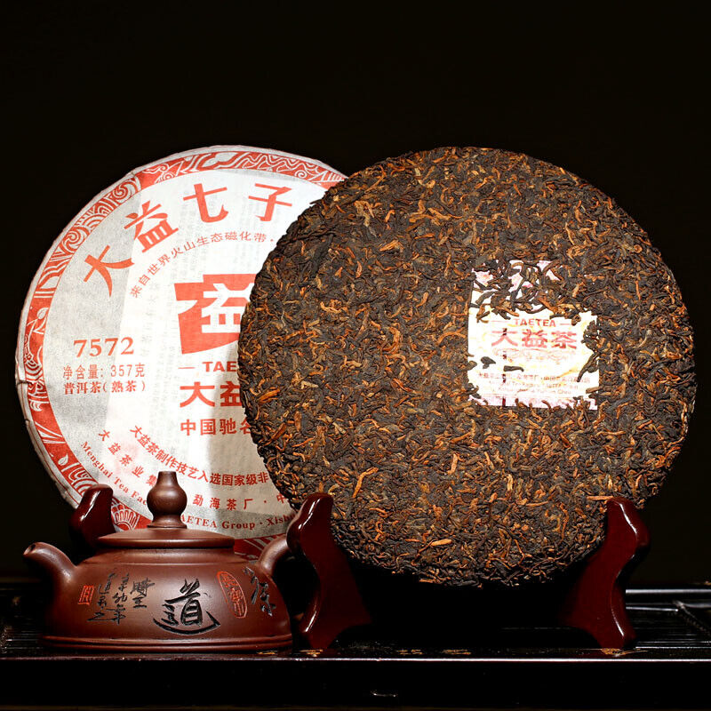 HelloYoung Year TAETEA Menghai Classic 7572 Pu-erh Ripe Puer Dayi Shu Puerh Tea 357g Main image